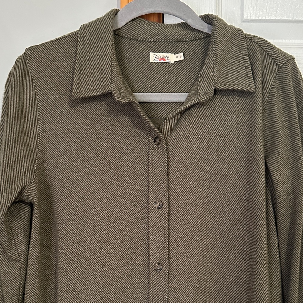 Faherty Legend Sweater Shirt Dress